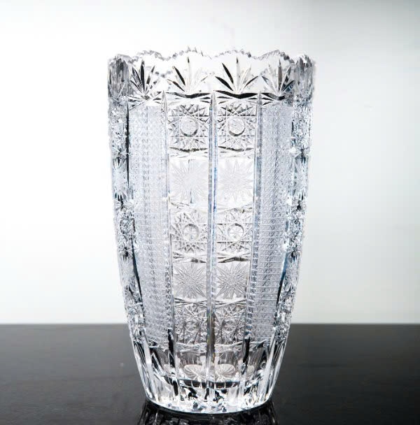 LỌ HOA PHA LÊ BOM 35CM/ MÀI