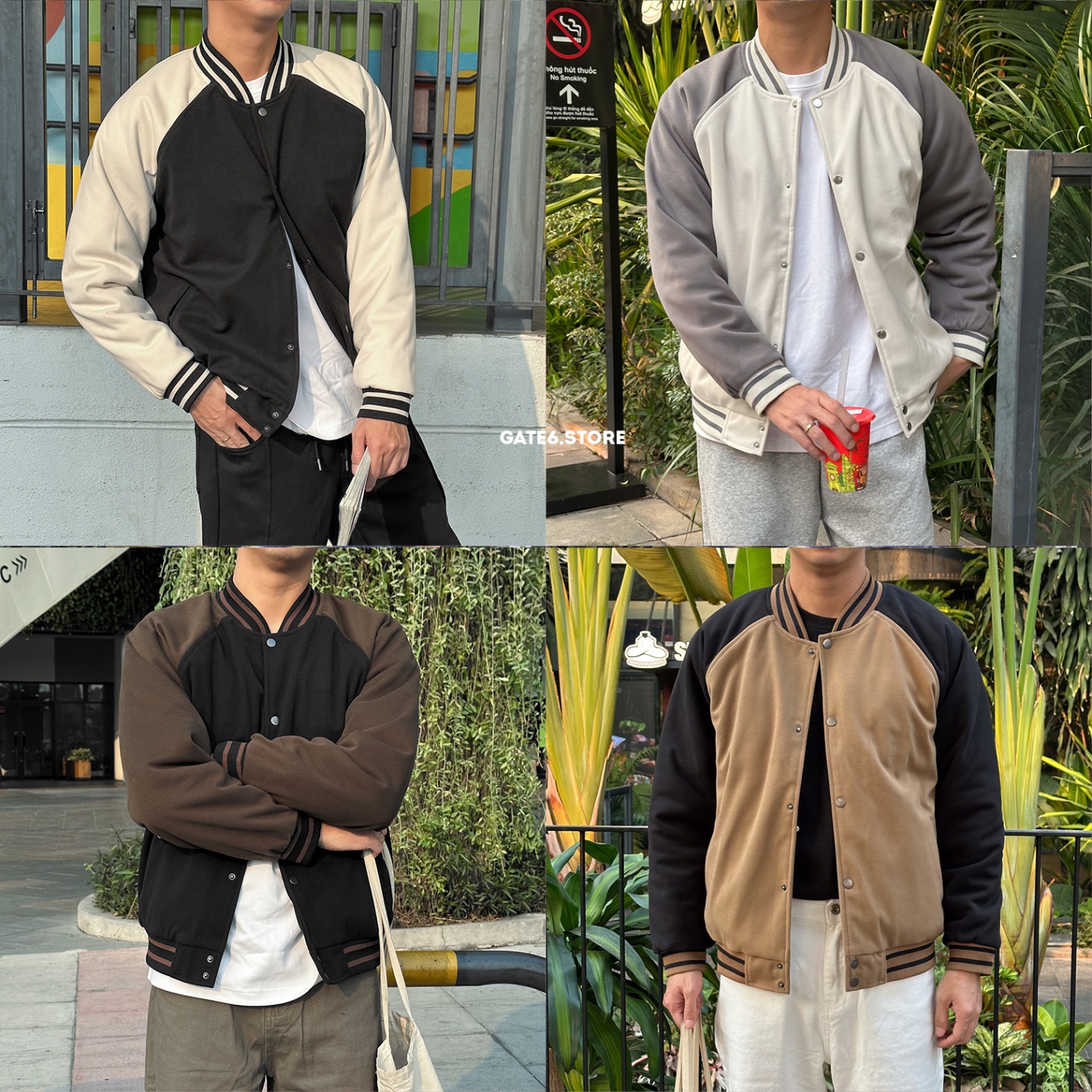 Khoác KAF bomber raglan trần bông