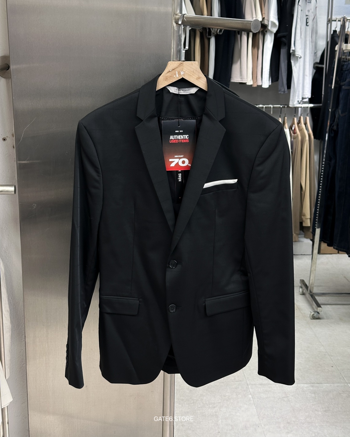 Khoác Z blazer caro chìm 18