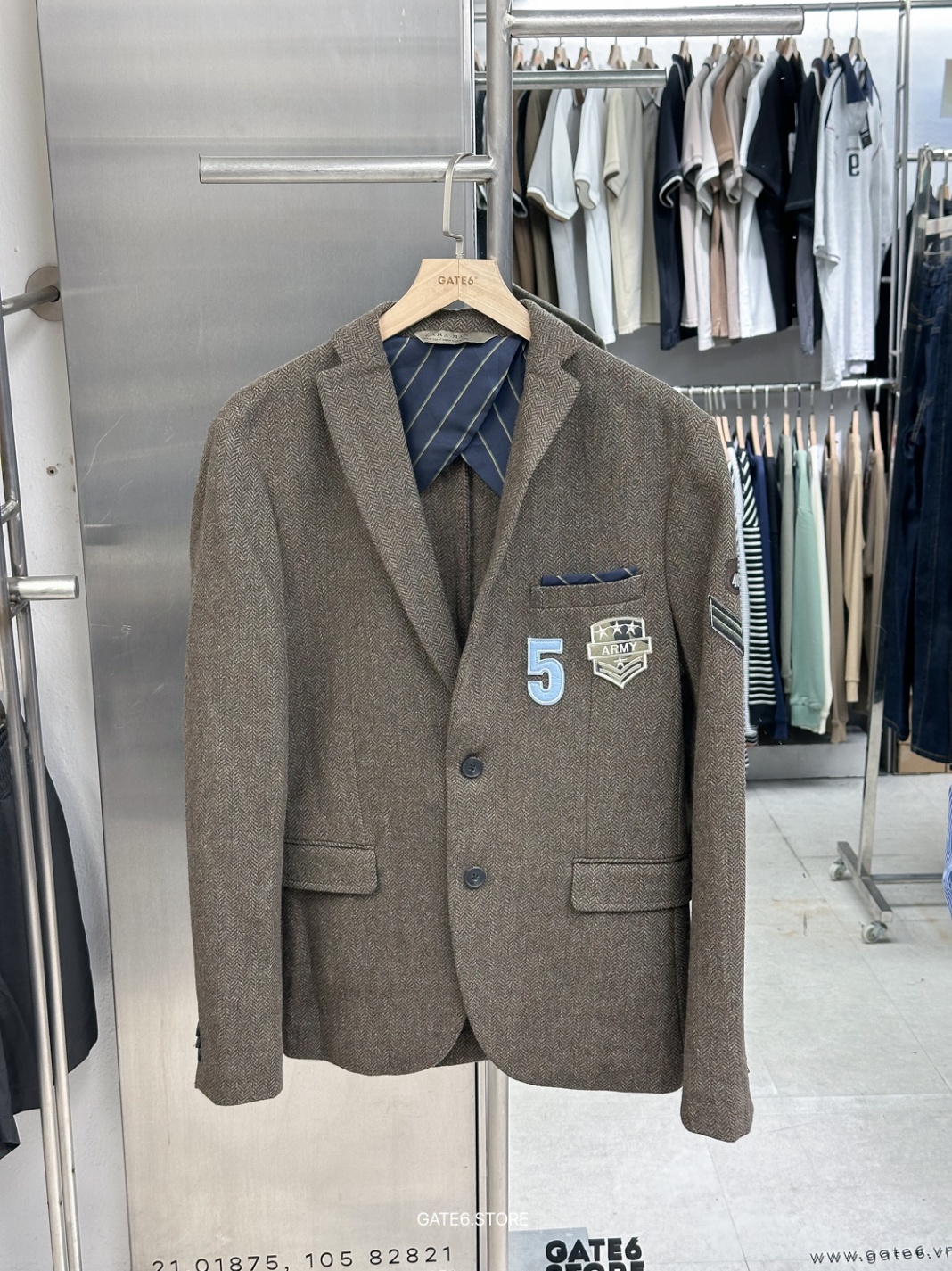 Khoác Z blazer dạ sticker 16