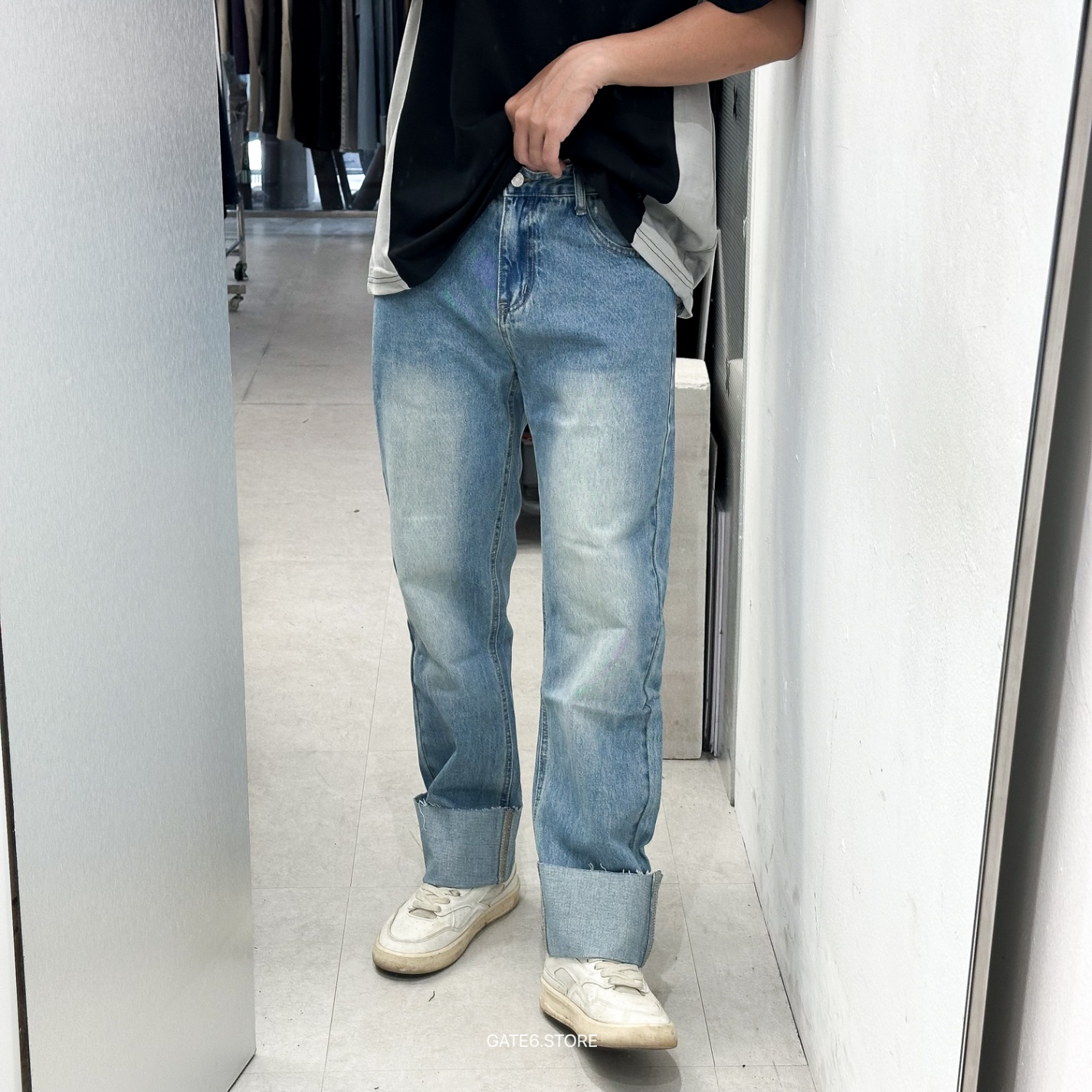 Jean NR gập gấu mài 360