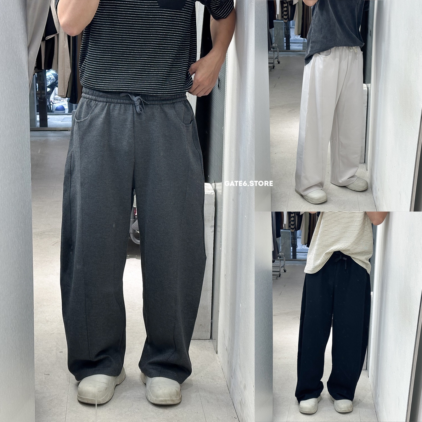 Quần HL nỉ wide vạch 2428