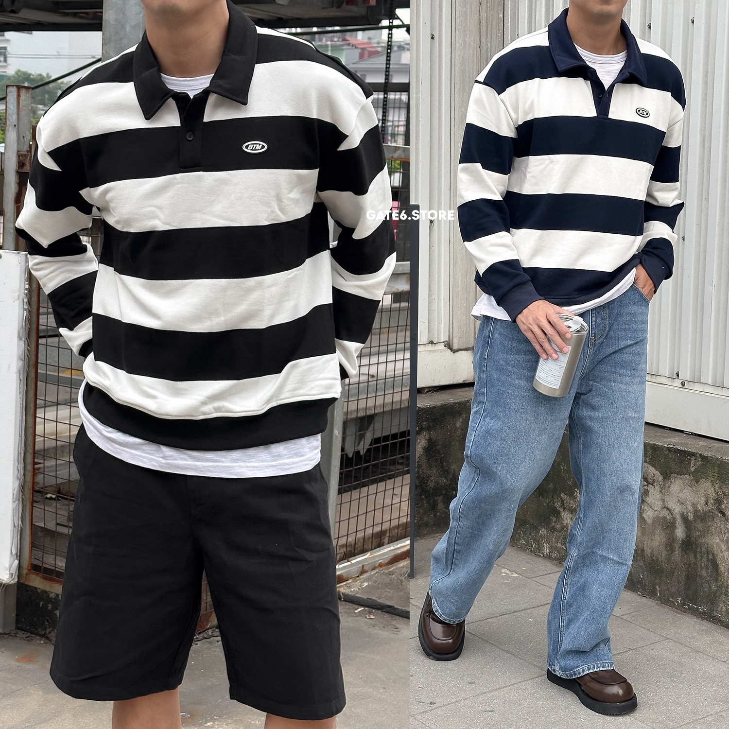 Nỉ BT polo kẻ ngang 938