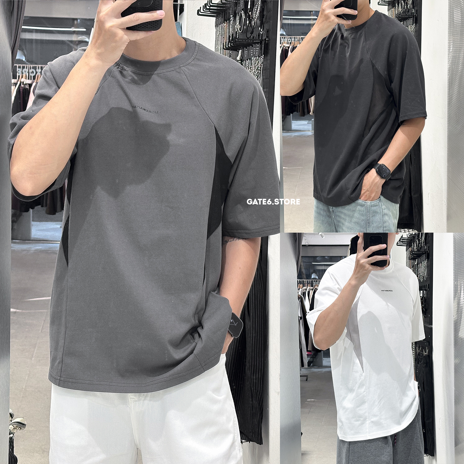 Phông HL raglan lưới hông 7282