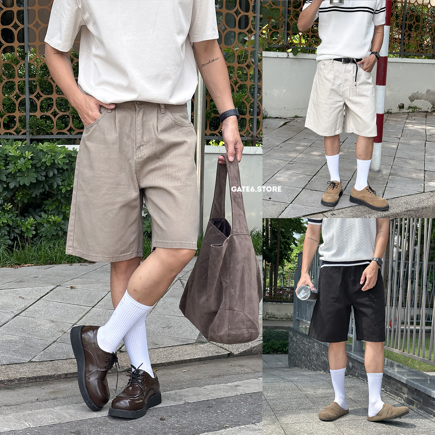 Short NR baggy trơn 1016