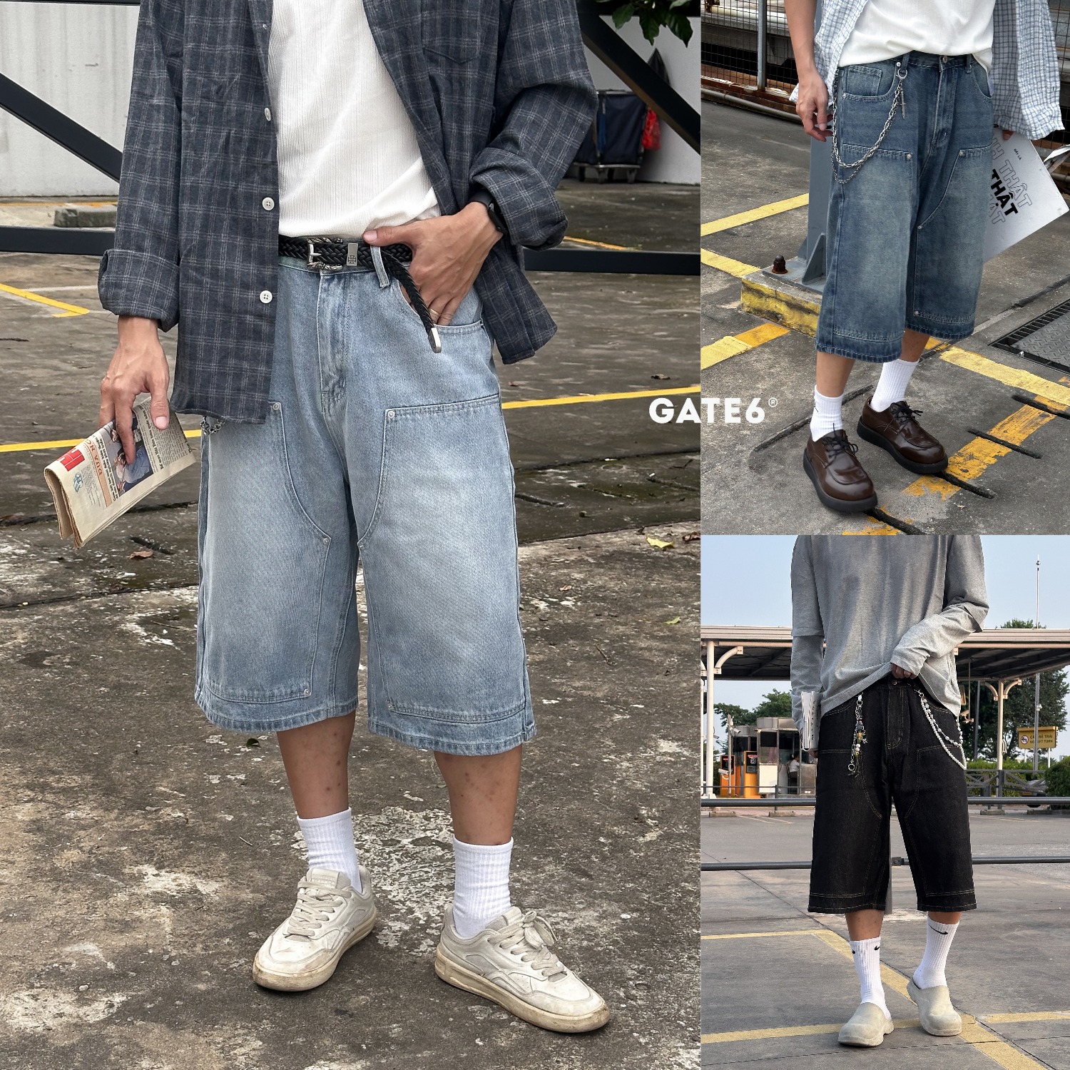 Short NR baggy đáp túi 1019