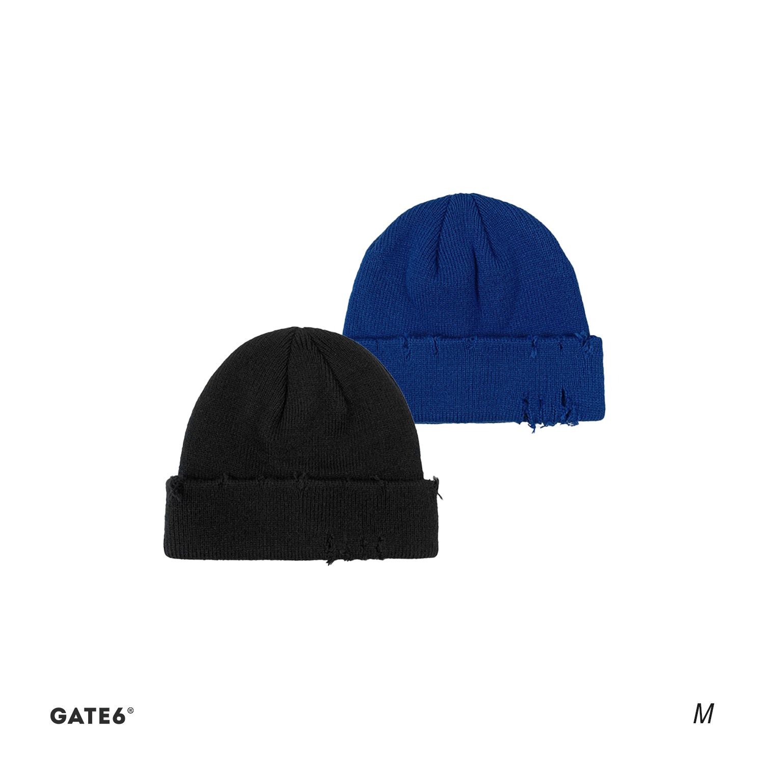 Mũ XY beanie len rách 7604
