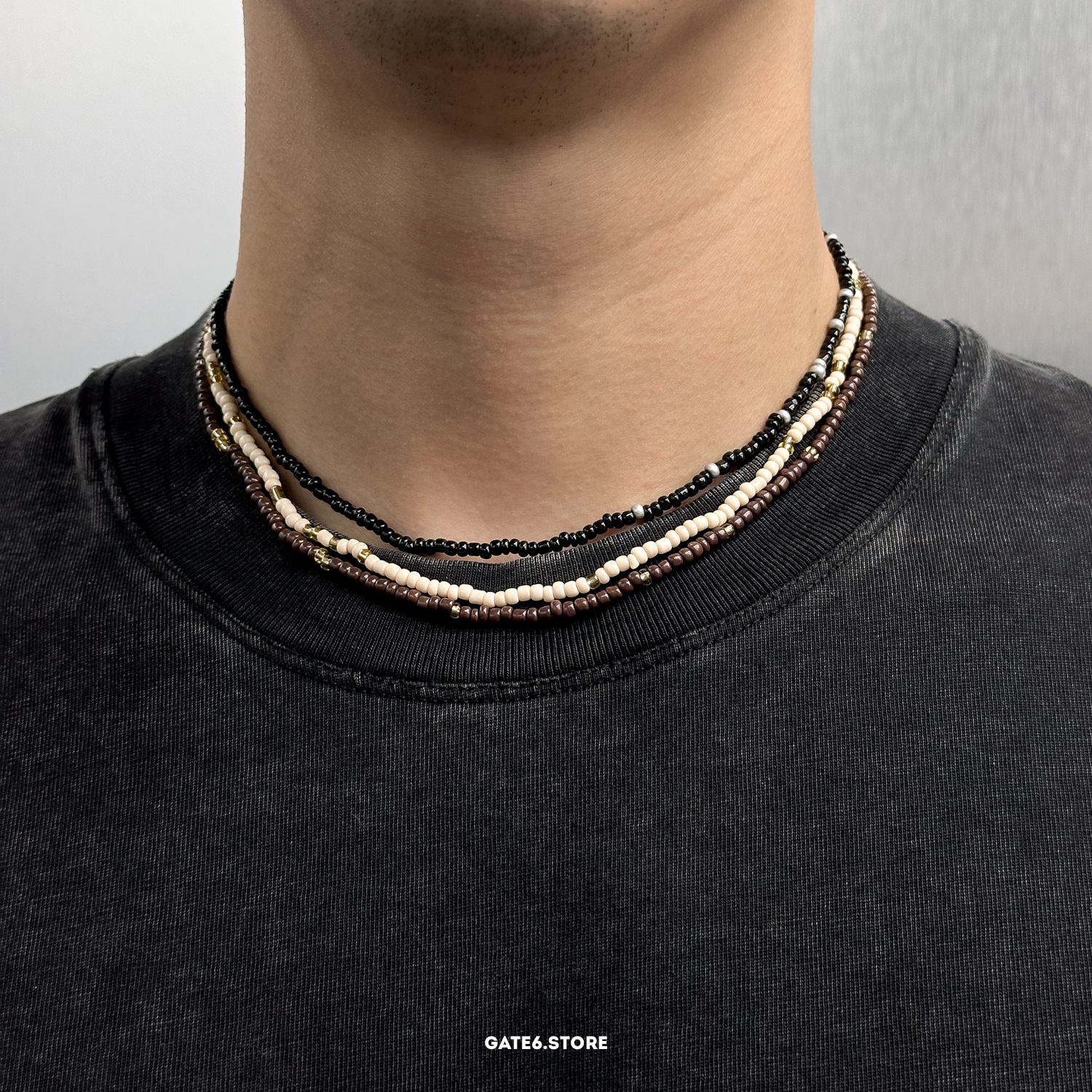 Vòng cổ LY set 3 Beads 6244
