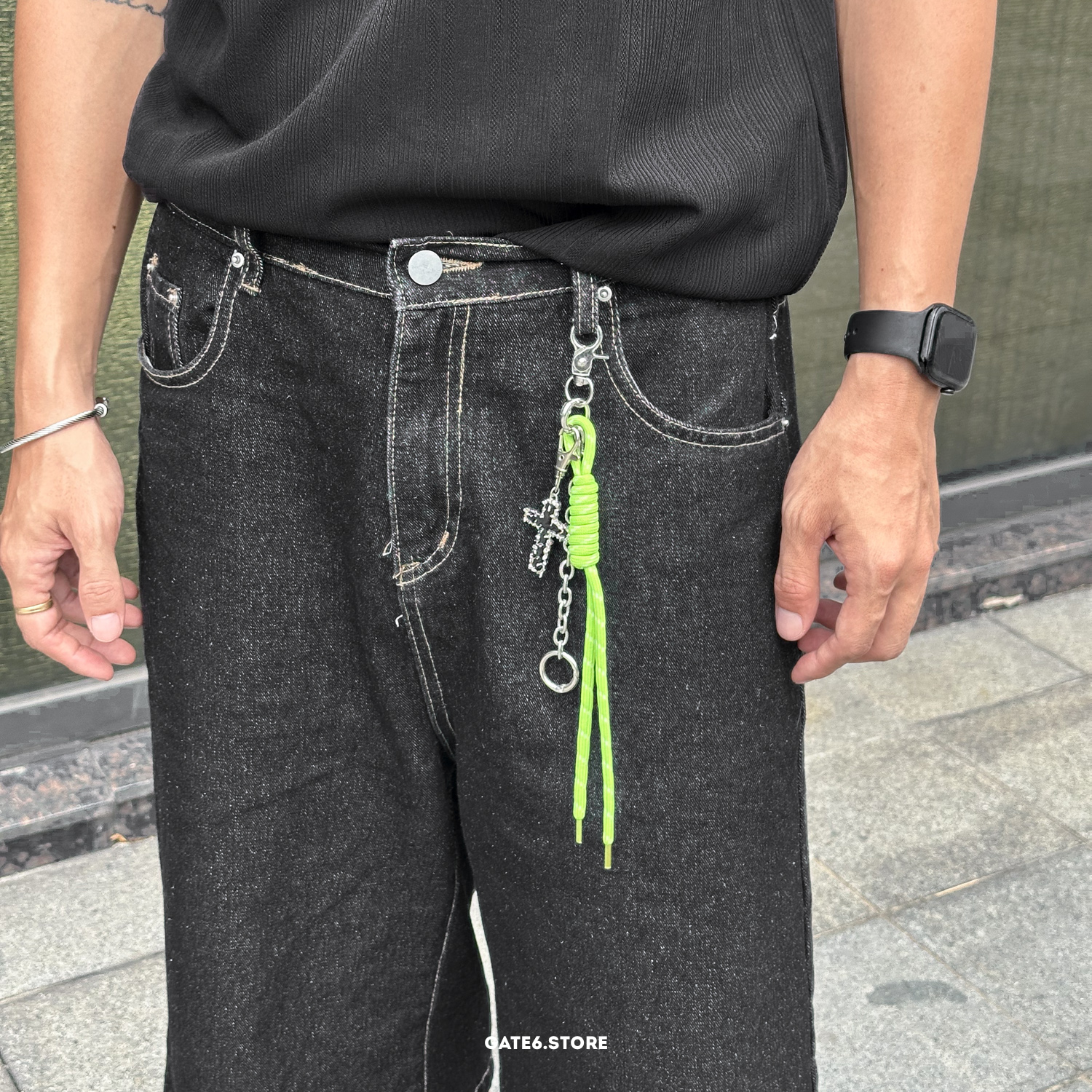 Dây JG móc Black Cross Neon K001
