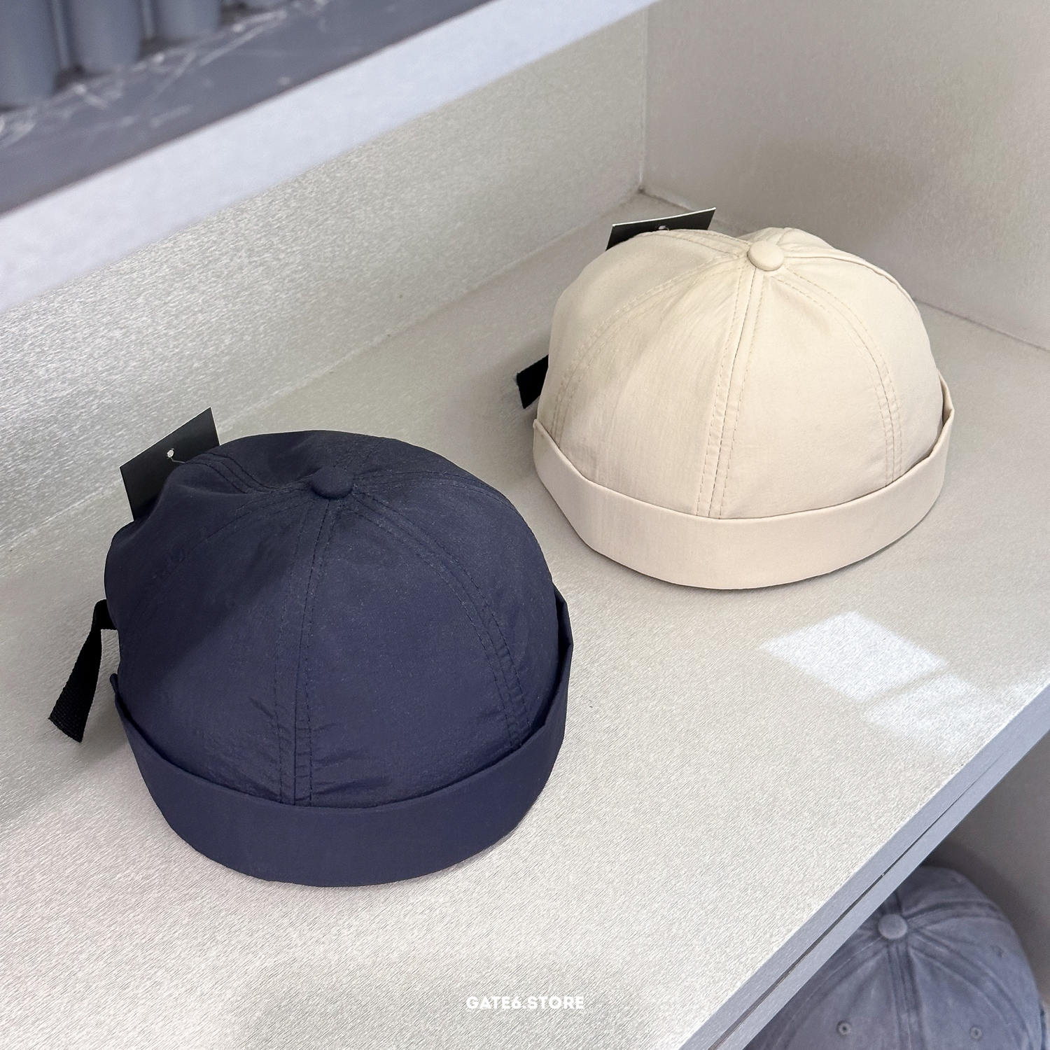 Mũ ZI beanie kaki trơn