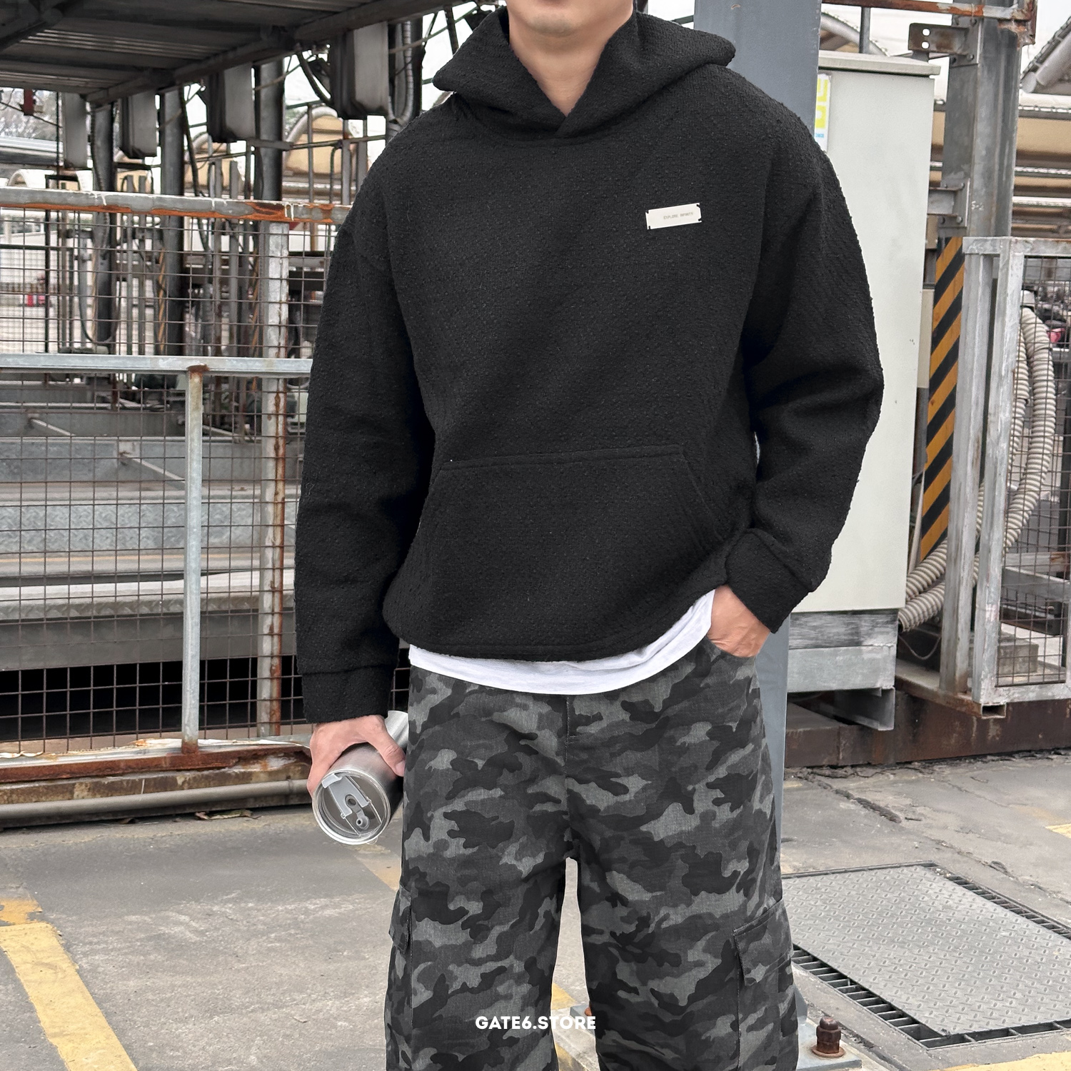 Nỉ HL hoodie tweed 3956