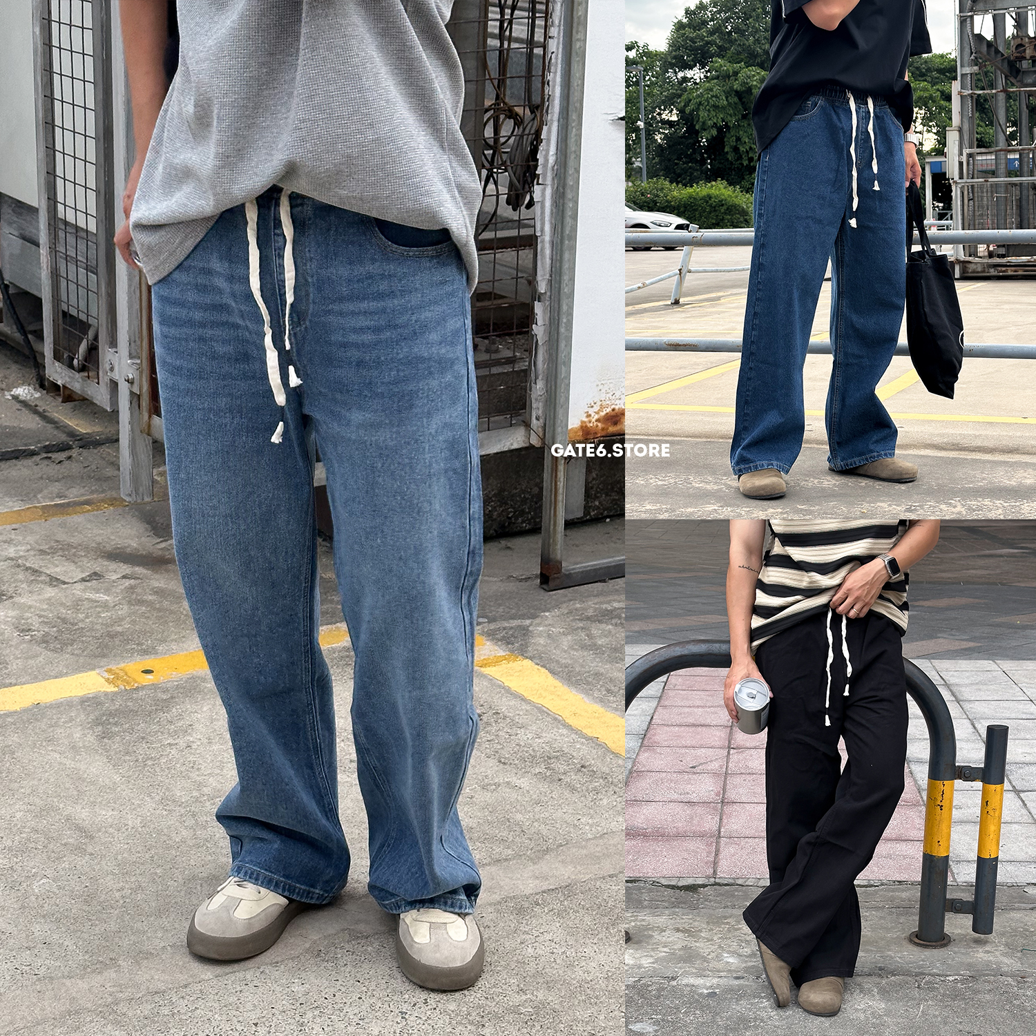 Jean NR straight cạp chun 438
