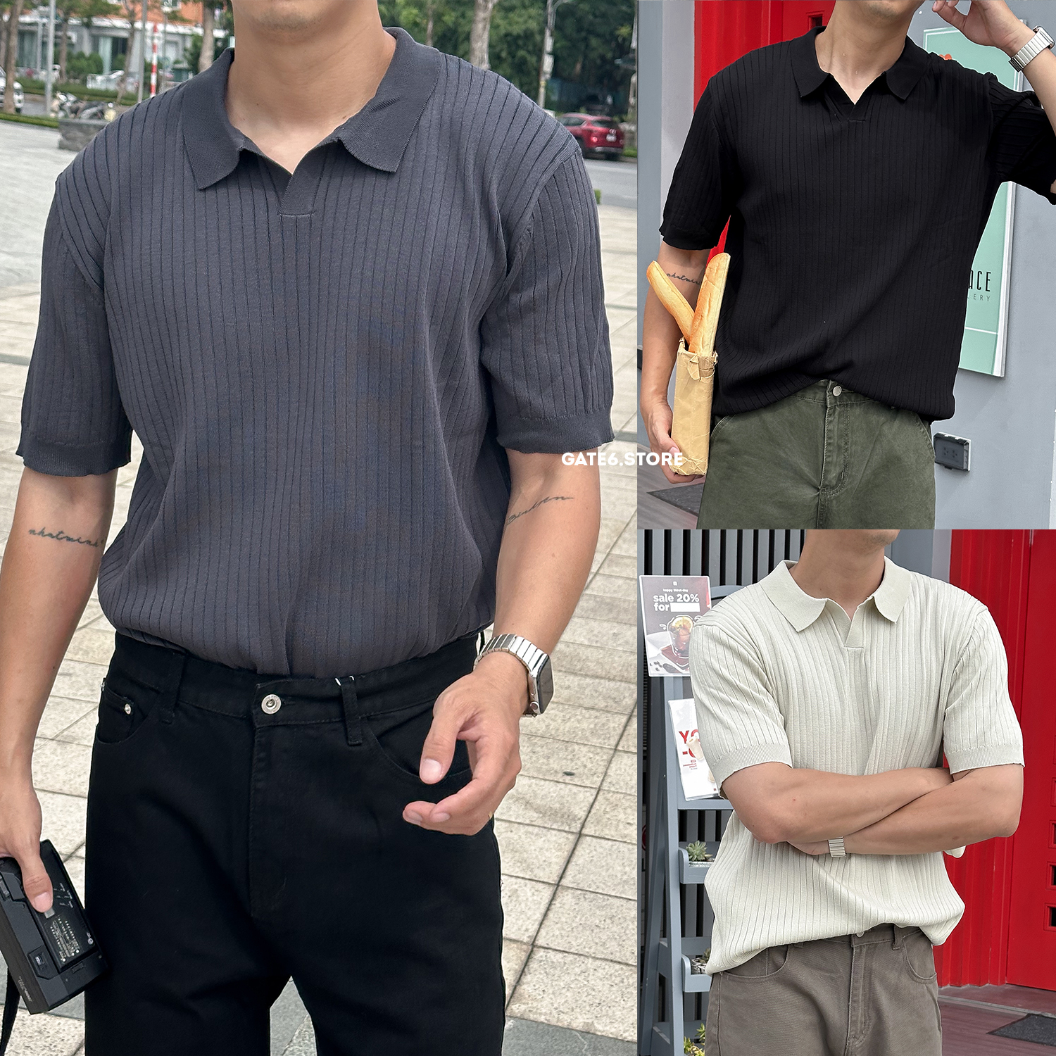 Polo SM vân sọc 5010