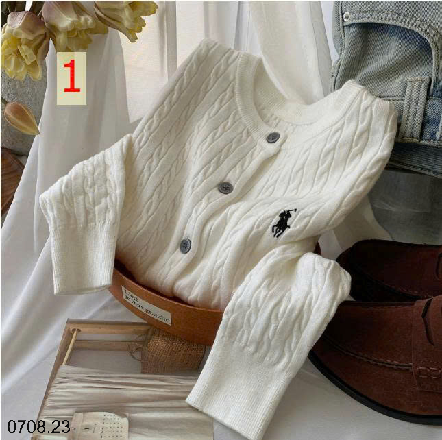 26HA0708.23 - ÁO LEN CARDIGAN HÌNH NGỰA CHO NỮ
