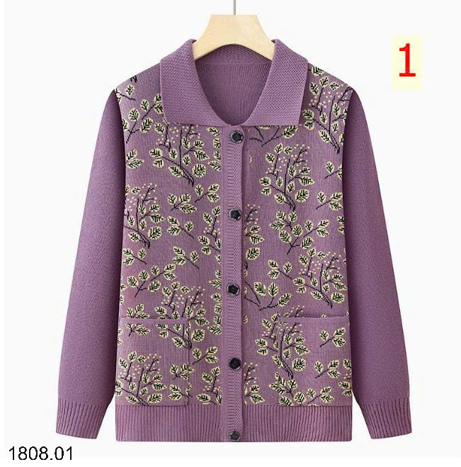 26HA1808.01 - ÁO CARDIGAN HOA TRUNG NIÊN