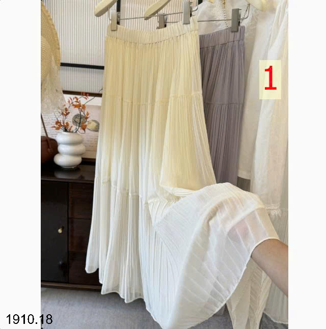 26HA1910.18 - CHÂN VÁY MID VOAN TẦNG ANNA