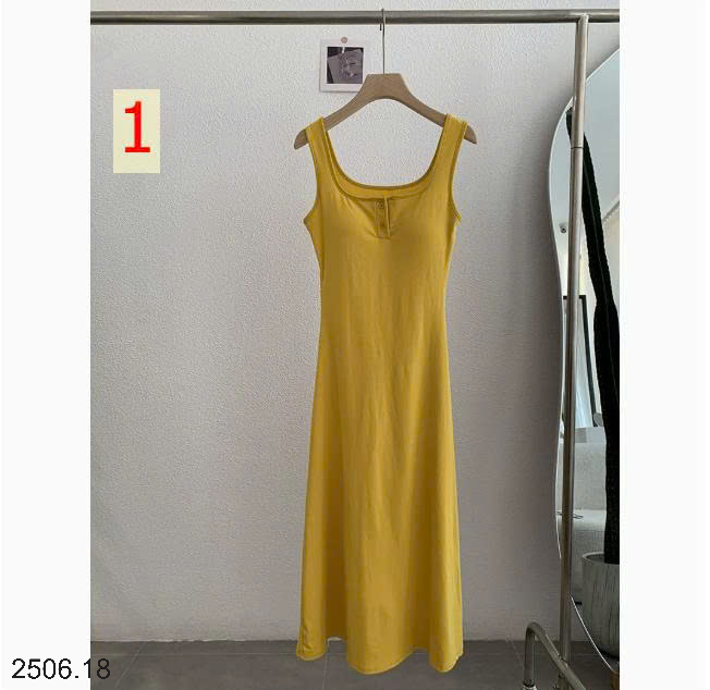 26HA2506.18 - VÁY BA LỖ DÁNG DÀI BASIC CHO NỮ