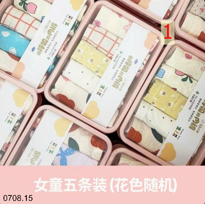 26HA0708.15 - SET HỘP 5 QUẦN CHÍP ĐÙI CHO BÉ