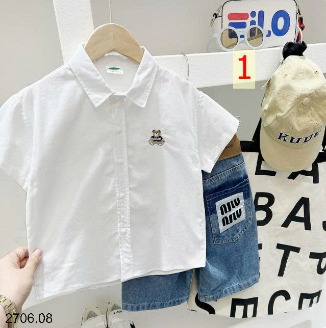 26HA2706.08 - SƠ MI CỘC TAY KACADY BÉ TRAI