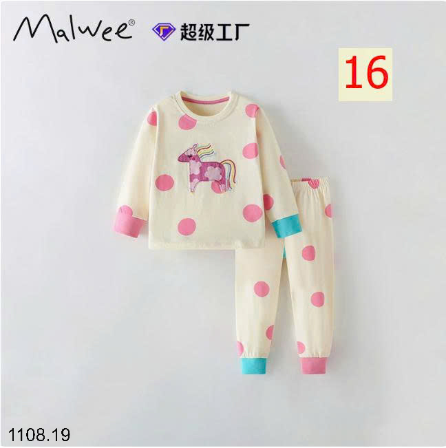 26HA1108.19 - BỘ THU ĐÔNG MẶC NHÀ BÉ GÁI MALWEE