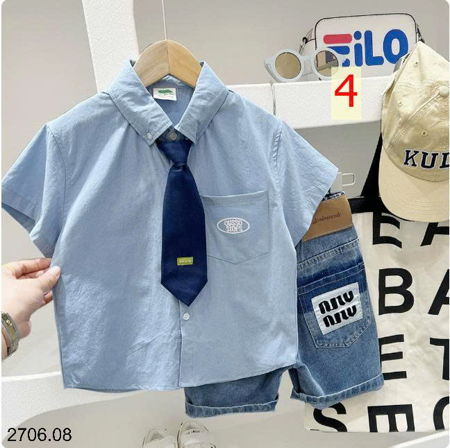26HA2706.08 - SƠ MI CỘC TAY KACADY BÉ TRAI