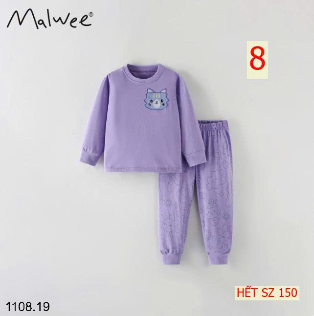 26HA1108.19 - BỘ THU ĐÔNG MẶC NHÀ BÉ GÁI MALWEE