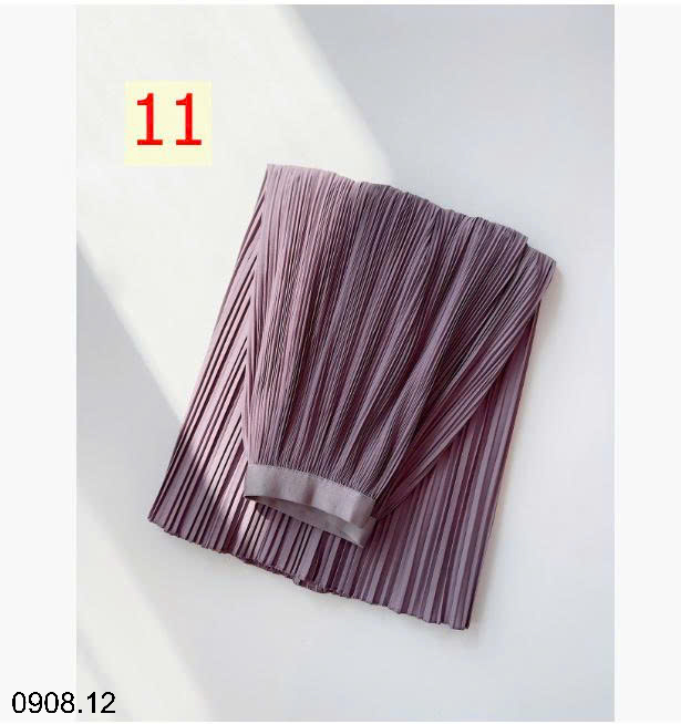 26HA0908.12 - CHÂN VÁY MIDI XẾP LY ANNA