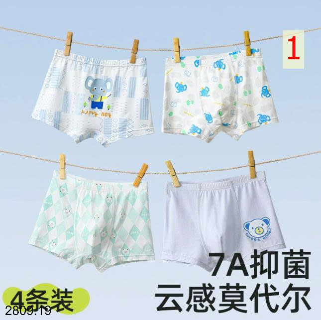 26HA2809.19 - SET 4 QUẦN CHÍP ĐÙI CHO BÉ TRAI