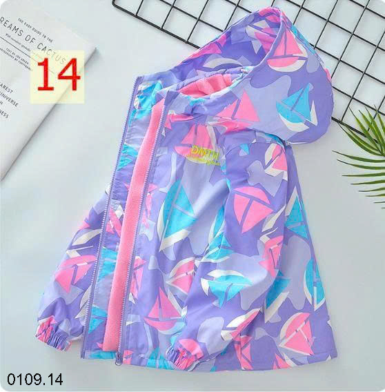 26HA0110.14 - ÁO KHOÁC GIÓ LÓT NỈ ẤM CHO BÉ GÁI SIZE ĐẠI DHM