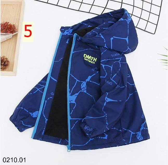 26HA0210.01 - ÁO KHOÁC GIÓ LÓT NỈ ẤM BÉ TRAI SIZE ĐẠI DHM