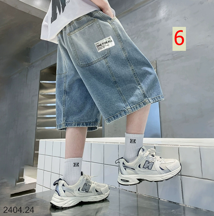 26HA2404.24 - QUẦN SHORT JEAN SIZE ĐẠI BÉ TRAI