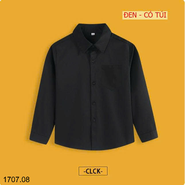 26HA1707.08 - SƠ MI DÀI TAY ĐỒNG PHỤC HỌC SINH CHO BÉ