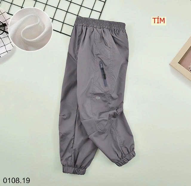 26HA0108.19 - QUẦN GIÓ CHUN ỐNG CHÂN SIZE ĐẠI CHO BÉ