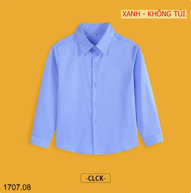 26HA1707.08 - SƠ MI DÀI TAY ĐỒNG PHỤC HỌC SINH CHO BÉ