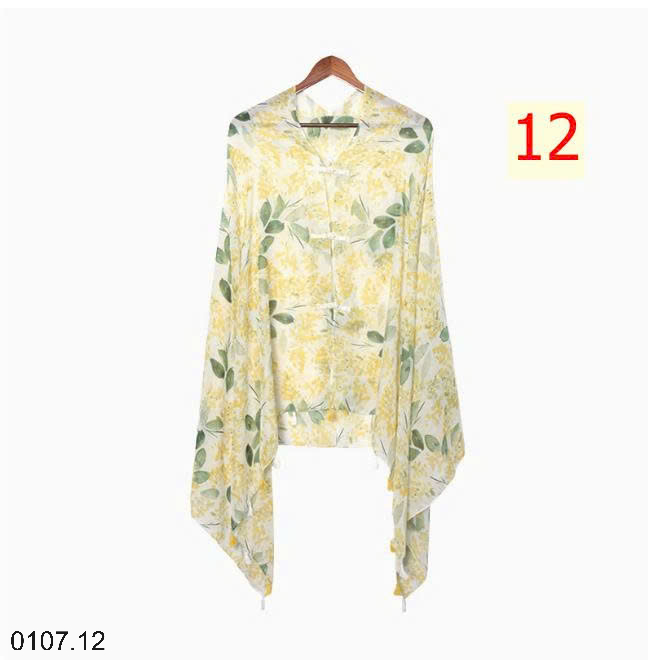 26HA0107.12 - KHĂN CHOÀNG MỎNG HOẠ TIẾT