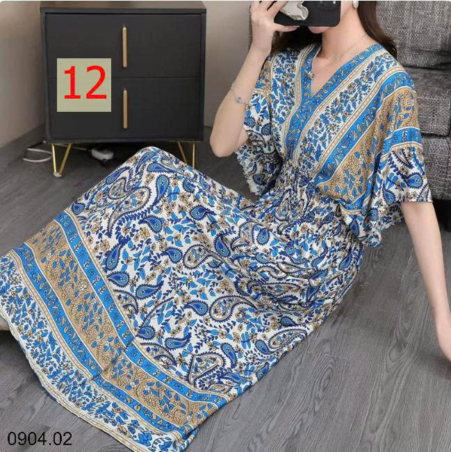 26HA0904.02 - VÁY MAXI THỔ CẨM