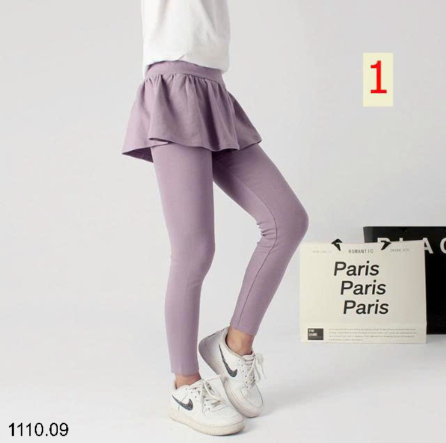 26HA1110.09 - QUẦN LEGGING DÁNG VÁY BÉ GÁI AKL