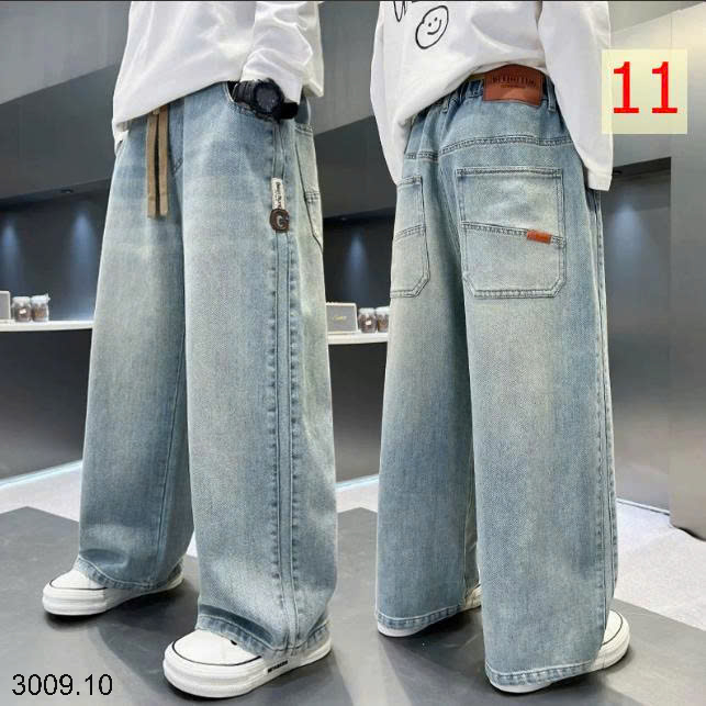 26HA3009.10 - QUẦN JEAN ỐNG RỘNG SIZE ĐẠI BÉ TRAI