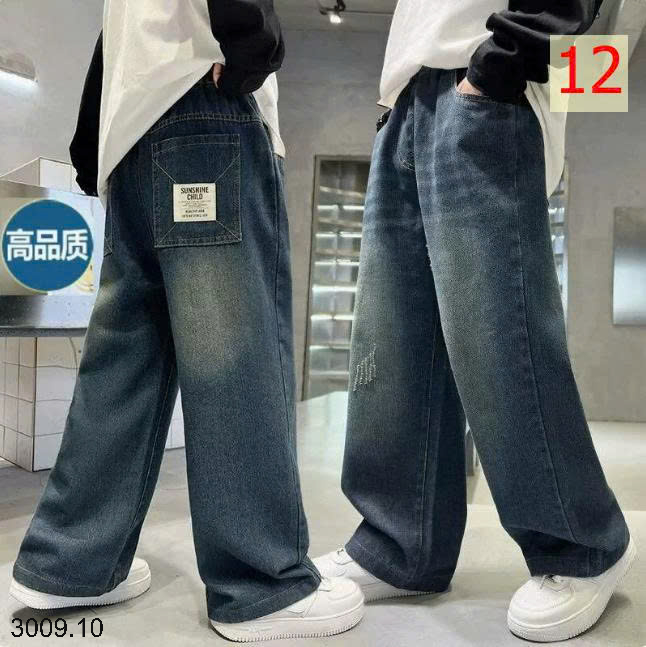 26HA3009.10 - QUẦN JEAN ỐNG RỘNG SIZE ĐẠI BÉ TRAI