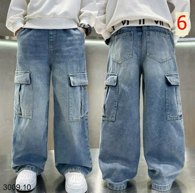 26HA3009.10 - QUẦN JEAN ỐNG RỘNG SIZE ĐẠI BÉ TRAI