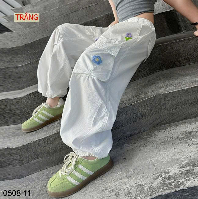 26HA0508.11 - QUẦN TÚI HỘP THÊU HOA SIZE ĐẠI BÉ GÁI
