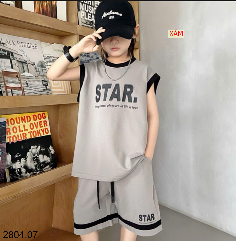 26HA2804.07 - BỘ STAR BA LỖ SIZE ĐẠI BÉ TRAI