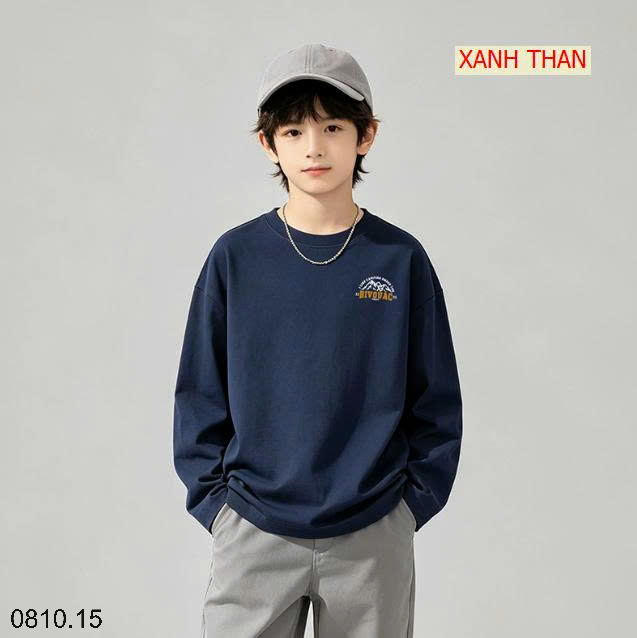 26HA0810.15 - ÁO THUN DÀI TAY BÉ TRAI SIZE ĐẠI