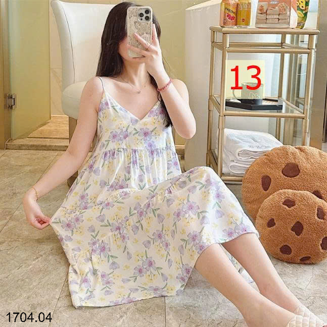 26HA1704.04 - VÁY 2 DÂY LANH LỤA MỀN MÁT CHO NỮ