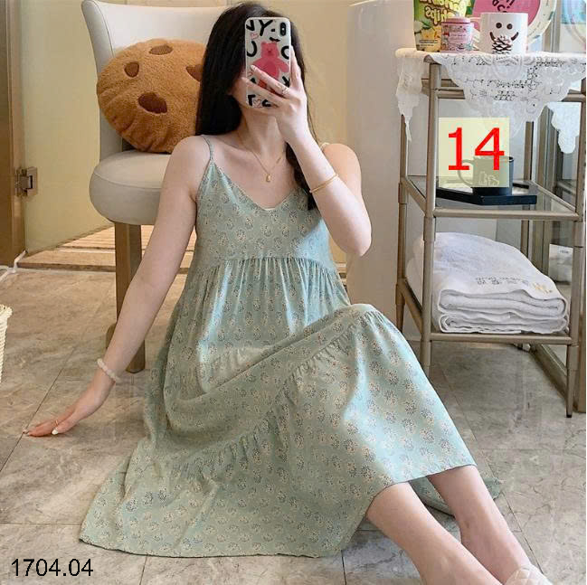 26HA1704.04 - VÁY 2 DÂY LANH LỤA MỀN MÁT CHO NỮ