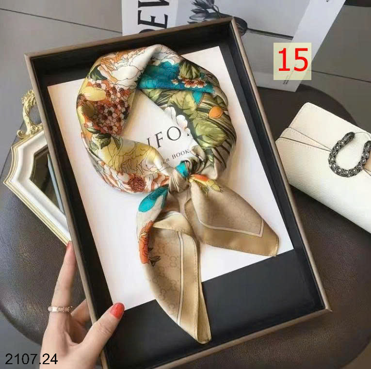 26HA2107.24 - SET 2 KHĂN LỤA PHỤ KIỆN