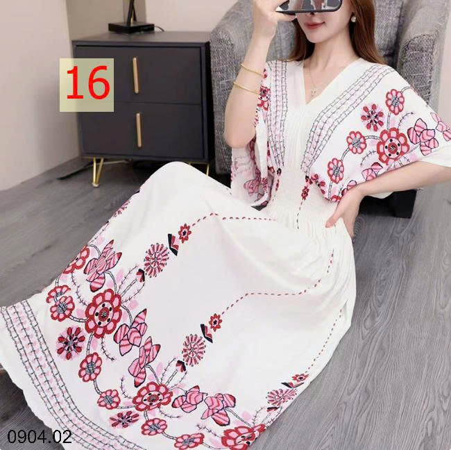26HA0904.02 - VÁY MAXI THỔ CẨM