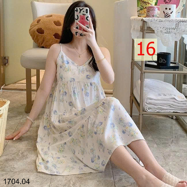 26HA1704.04 - VÁY 2 DÂY LANH LỤA MỀN MÁT CHO NỮ