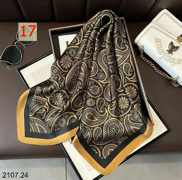 26HA2107.24 - SET 2 KHĂN LỤA PHỤ KIỆN