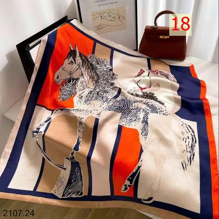26HA2107.24 - SET 2 KHĂN LỤA PHỤ KIỆN
